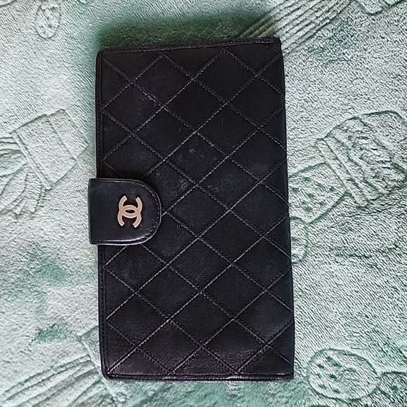 CHANEL Handbags - Authentic Chanel Quilted Wallet